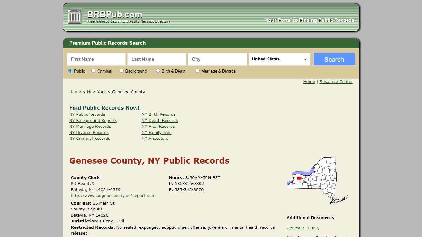 Genesee County Public Records | Search New York Government ...