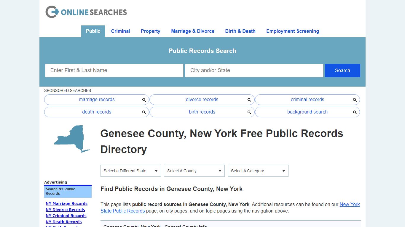 Genesee County, New York Public Records Directory